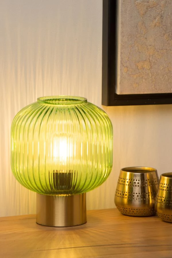 Lucide MALOTO - Table lamp - Ø 20 cm - 1xE27 - Green - ambiance 2